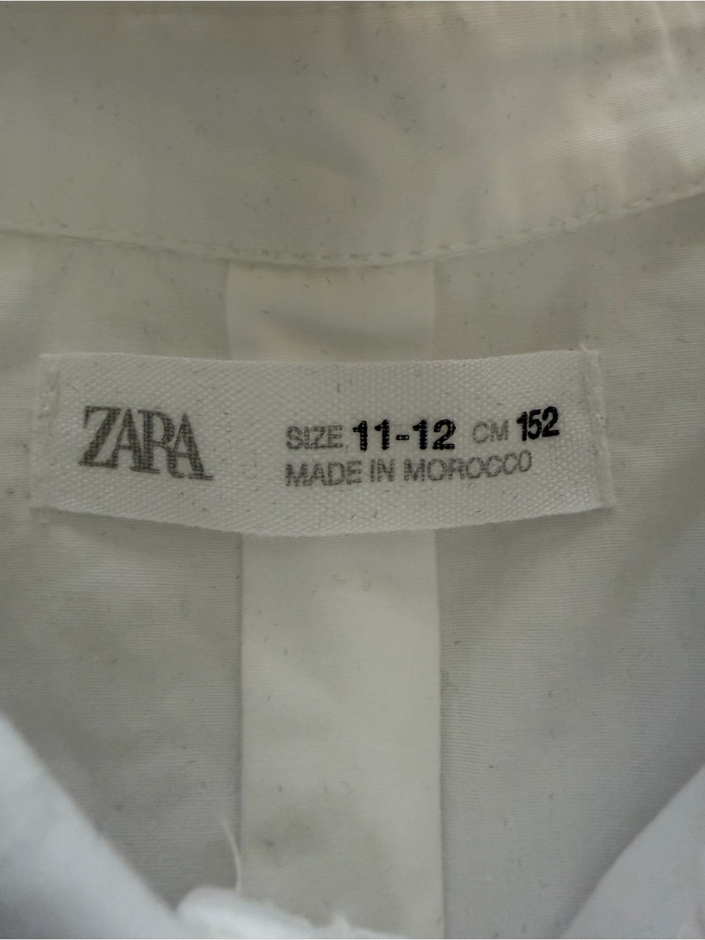Zara White Short-Sleeve Button-Down Shirt with Trim - Picture 4 of 5